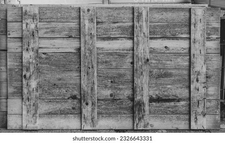 Planks, logs, a drawing of a tree. Background for design and presentations.