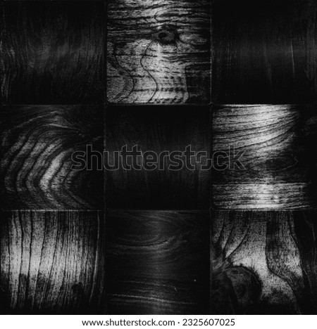 Planks, logs, a drawing of a tree. Background for design and presentations.