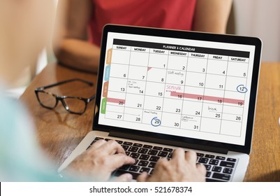 Planner Calendar Schedule Date Concept - Shutterstock ID 521678374