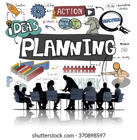 Planning Action Ideas Strategy Teamwork Concept Stock Photo 370898597 ...