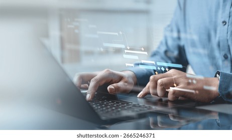 Planning workflow process concept. Flowchart solution implementation. Strategy diagram plan management. Planning business. flowchart schedule process timeline milestones typing.