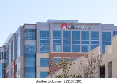 Plano, Texas, USA - March 19, 2022: Alliance Data Office Building In Plano, Texas, USA. Alliance Data Now Known As Bread Financial, A Tech-forward Financial Services Company. 