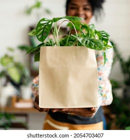 Plant Shop Business Owner Delivery Packaging