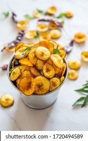 Plantain Chips On A Tin