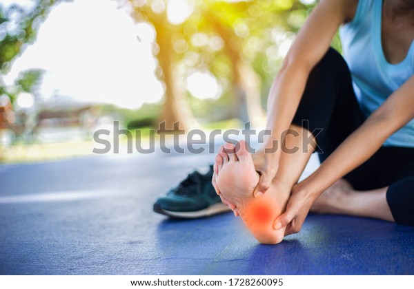plantar fasciitis pain in the foot of the\
elderly.Symptoms of peripheral neuropathy.\
Most symptoms are\
numbness in the fingertips and\
foot.