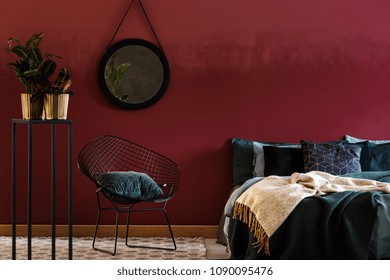 Modern Bedroom 2c Dark Walls Images Stock Photos Vectors