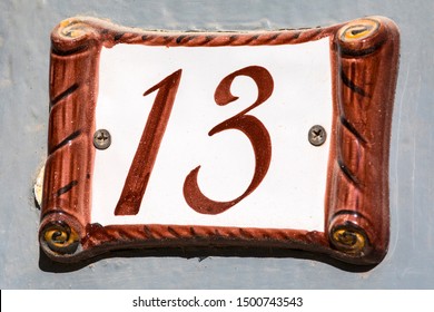 Unique unlucky bad luck floor 13// 13th floor elevator plate sign plaque Metal!