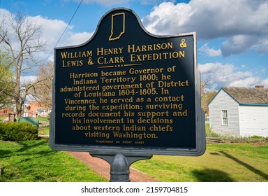 Plaque at William Henry Harrison's Grouseland - Shutterstock ID 2159704815