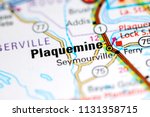 Plaquemine. Louisiana. USA on a map