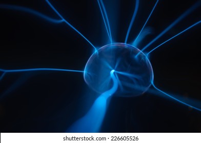 Plasma Ball Blue Pink Blots On Stock Photo 226605526 