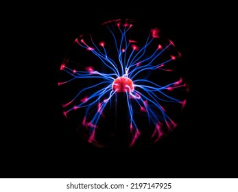 A plasma ball with electric field