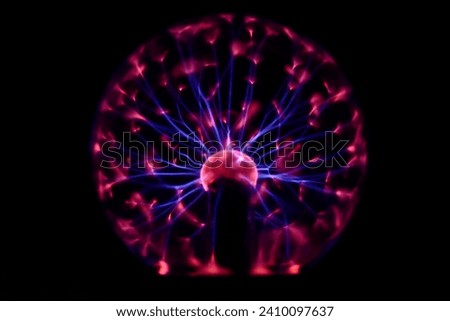 Plasma ball seen from close up