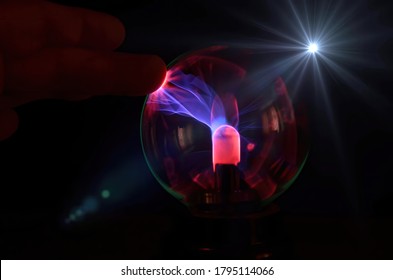 Plasma Ball Static Electricity Light On Stock Photo (Edit Now) 1795114066