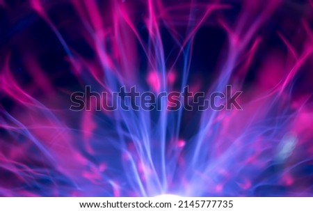 Plasma Light Ball on black background