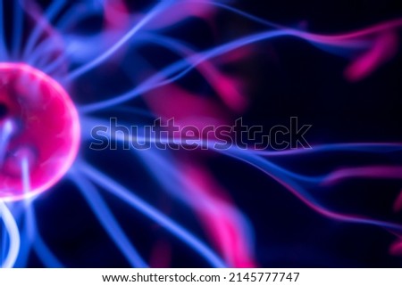 Plasma Light Ball on black background