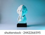 plaster bust of Mozart