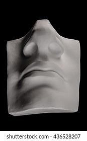 Plaster Face, Sculpture, Mask, Facial Profile