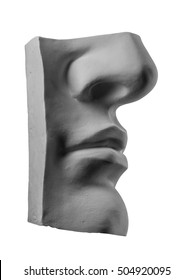 Plaster Face, Sculpture, Mask, Facial Profile