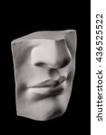 plaster face, sculpture, mask, face a Greek