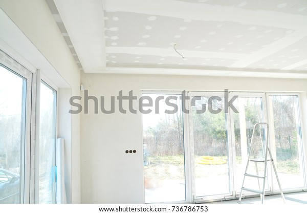 Plasterboard Ceiling Stock Photo Edit Now 736786753