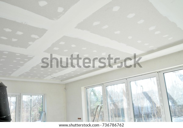 Plasterboard Ceiling Stock Photo Edit Now 736786762