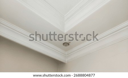 plasterboard on the ceiling and ceiling lighting