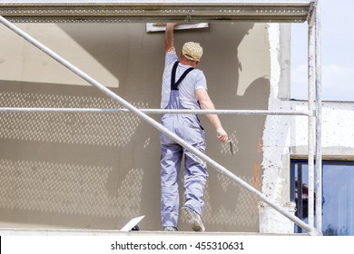 Plasterer Crafts Man Worker Plastering