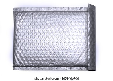 Plastic Anti Static Protective Bubble Wrap Envelope Bag On White Background