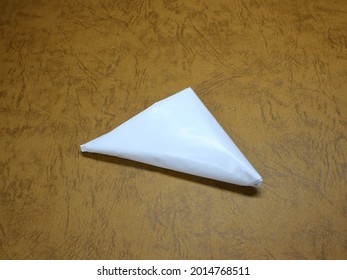 Plastic Bag Folded Into A Triangle For Storage