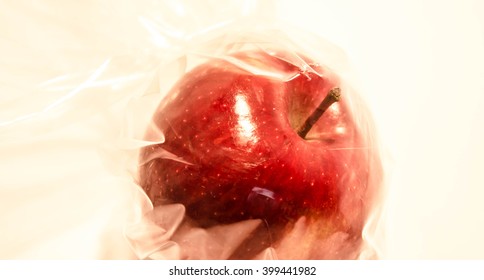 A Plastic Bag Of Gala Apples