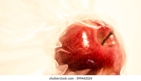 A Plastic Bag Of Gala Apples