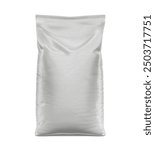 Plastic Bag Mockup, 25 kg Bag Mockup, Sand bag or white plastic canvas sack for rice or agriculture product