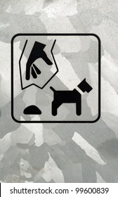 Plastic Bag Sign For Dog Poo On