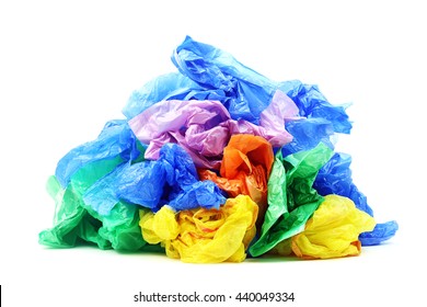 Plastic Bags Isolated On A White Background