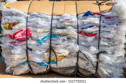 Plastic Bale Ready For Recycling