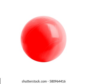 Plastic Ball Isolated On White Background