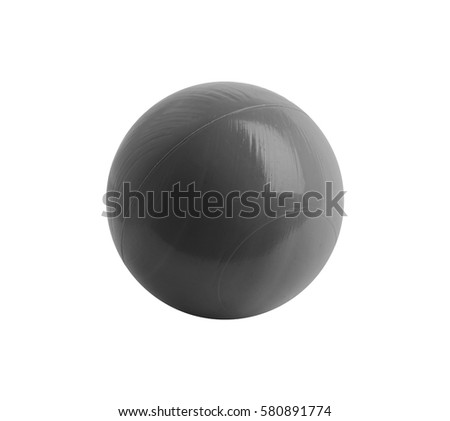 Plastic ball isolated on white background
