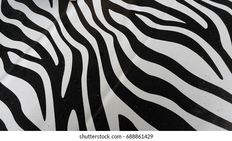 Plastic Black And White Table Cloth , Texture