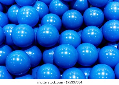 plastic blue balls 