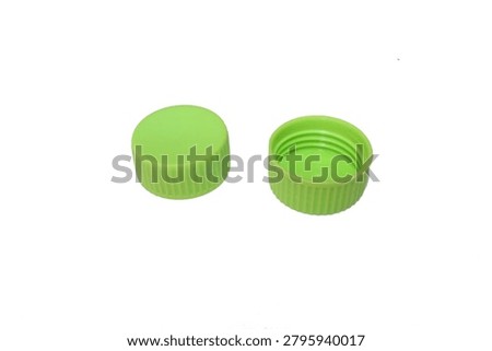 Plastic Bottle cap closure isolated on white background