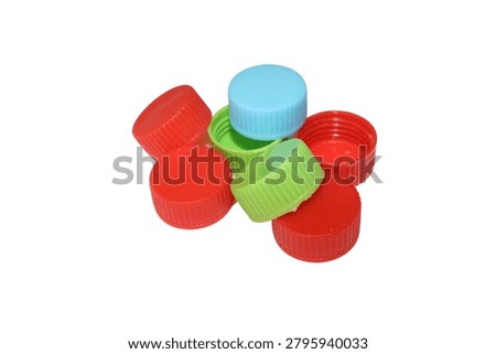 Plastic Bottle cap closure isolated on white background