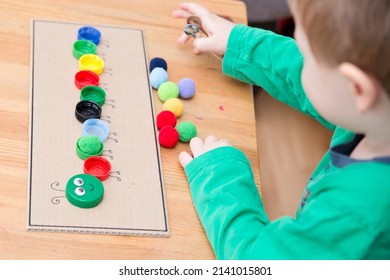 Wooden Number Puzzle Implement Children Develop Stock Photo 2106294944 ...