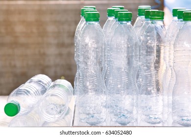 Plastic bottle for recycle waste,Waste separation concept.