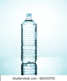 Plastic bottle with water