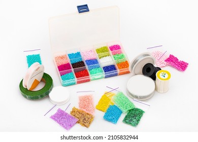 Plastic Box Set Colorful Beads On Stock Photo 2105832944 | Shutterstock