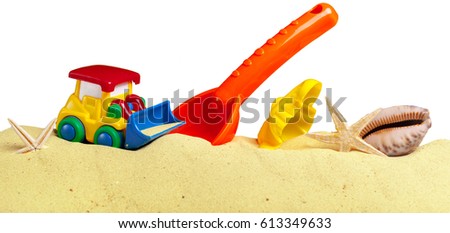 Similar – Shovel and starfish on the beach