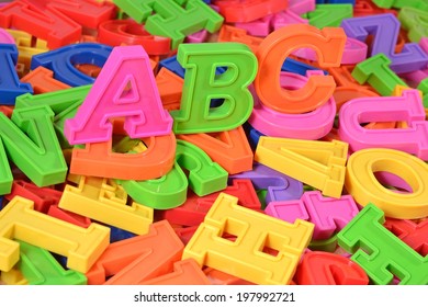 Plastic Colored Alphabet Letters Abc Stock Photo 197992721 | Shutterstock