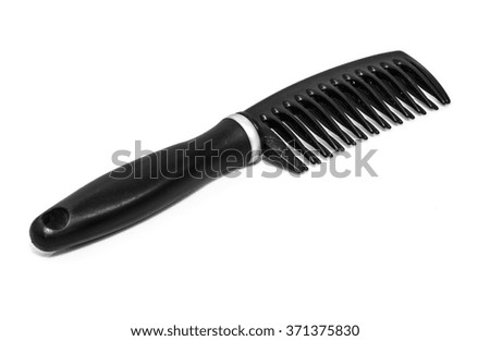 plastic comb on a white background