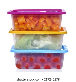 Plastic Container With Food