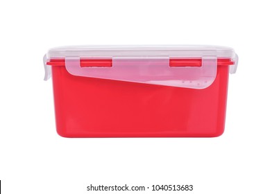 Plastic Container Lid Isolated On White Stock Photo 1040513683